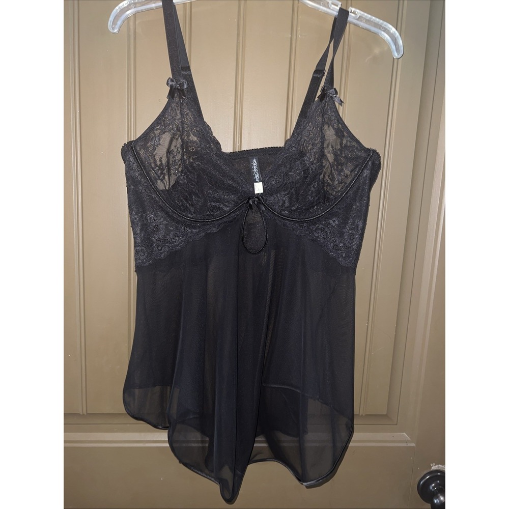 Oh La La Cheri lace Teddy!! 2X Black Teddy!!